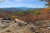 Woodstock, VT - Mt. Tom View of Mountains with Ledges